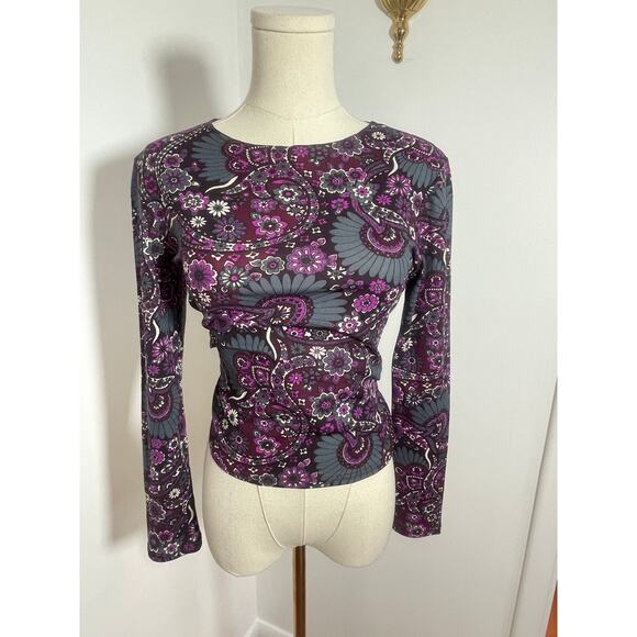 90s Y2K MINI MESH HIPPY TOP SMALL - Picture 4 of 5